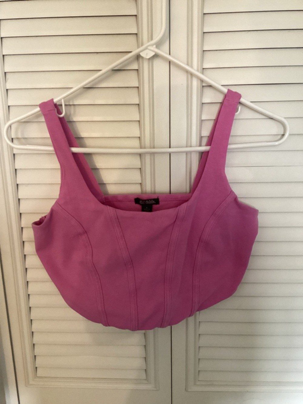 wild fable Pink Scoop Neck Crop Tank